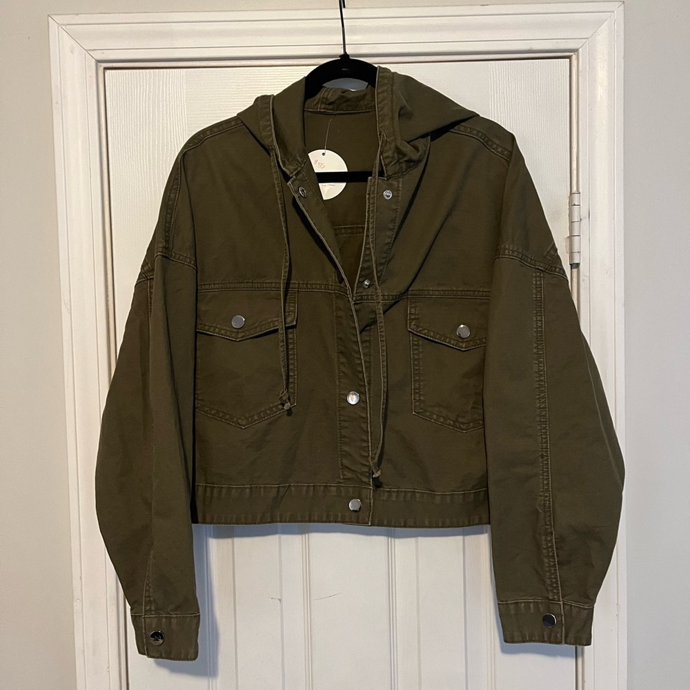 Army green spring jacket